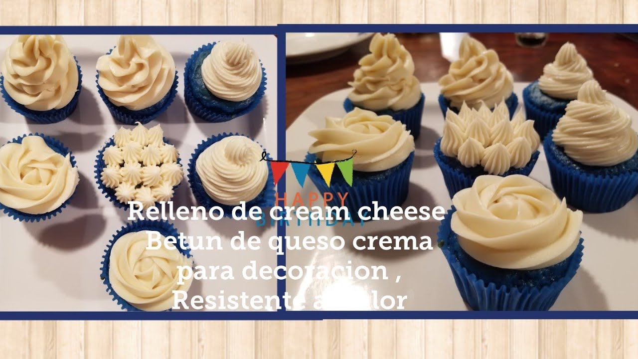 Relleno de queso crema/ o para decoracion resistente al calor