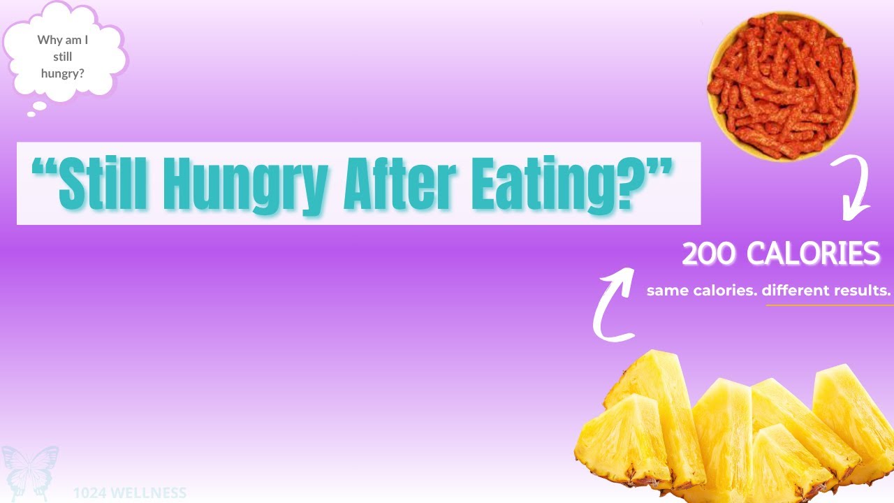 Still Hungry After Eating? | Calorie Dense vs Nutrient Dense Explained