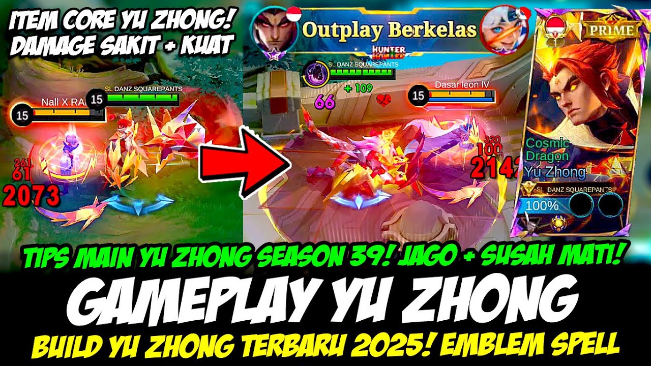 CARA MAIN YU ZHONG SEASON 39❗TIPS YU ZHONG SAKIT + KUAT❗BUILD YU ZHONG TERBARU❗EXP YU ZHONG GLOBAL
