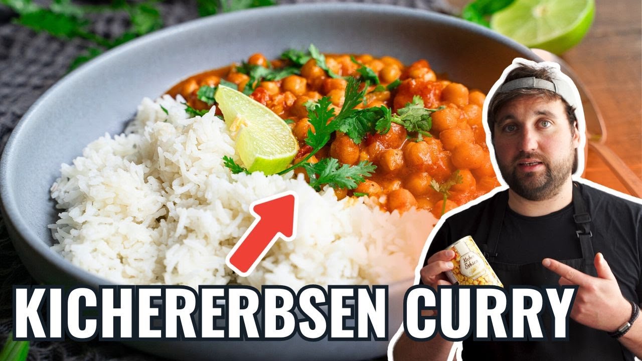 Vegetarisches Kichererbsen Curry in 15 Minuten