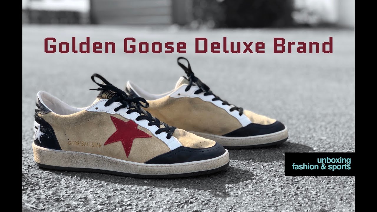 GOLDEN GOOSE Ball Star &lsquo;cream suede oestrich&rsquo; | UNBOXING & ON FEET | luxury shoes | 2018 | 4K