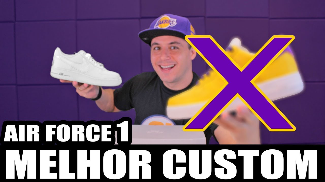 Customização Air Force 1 branco | Melhor custom