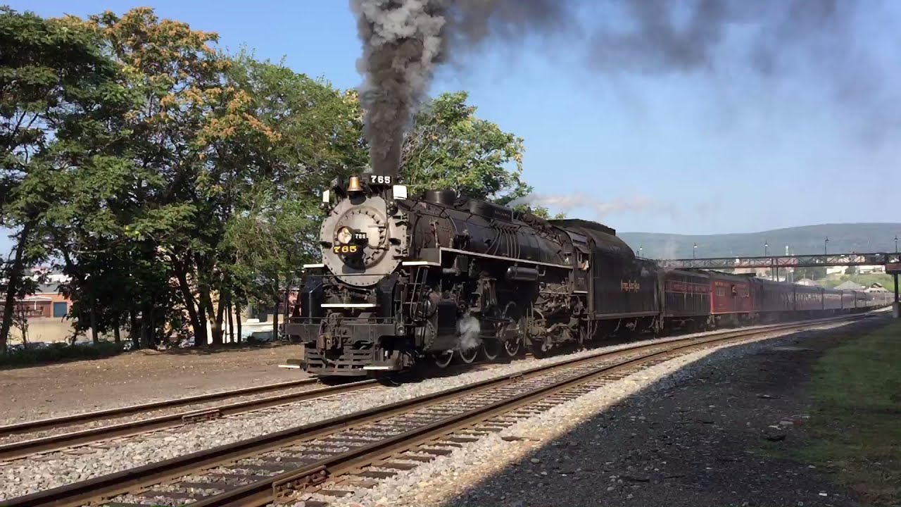 Chasing Nickel Plate Road 765 Steam Train Through PA on East Stroudsburg Special Labor Day 2015