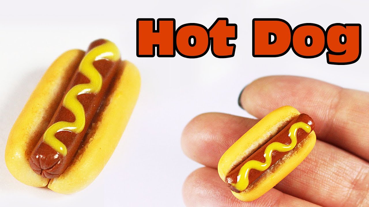 polymer clay Hot Dog TUTORIAL | polymer clay food