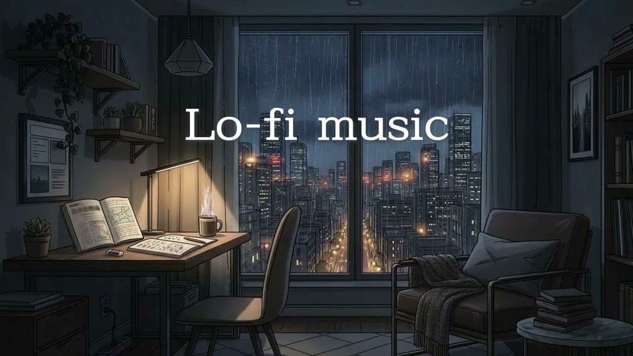 Late Night Study in the City 🌃 Deep Focus Lofi Ambient - Calm & Reflective BGM【作業用BGM】