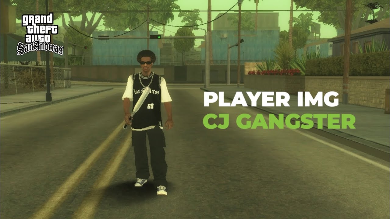 Player IMG CJ Gangster Style 90s - Mod GTA SA Android