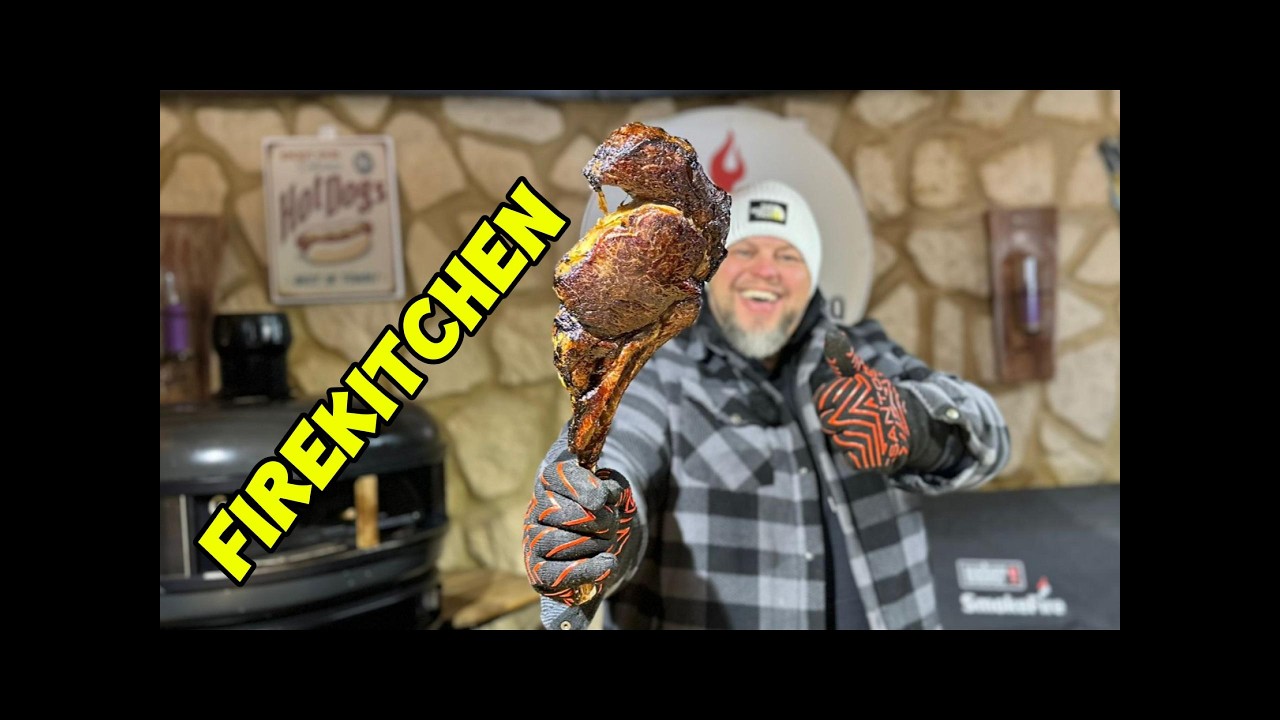Das ist FIREKITCHEN 🔥 Tomahawk Steak + Knochenmark im Feuer