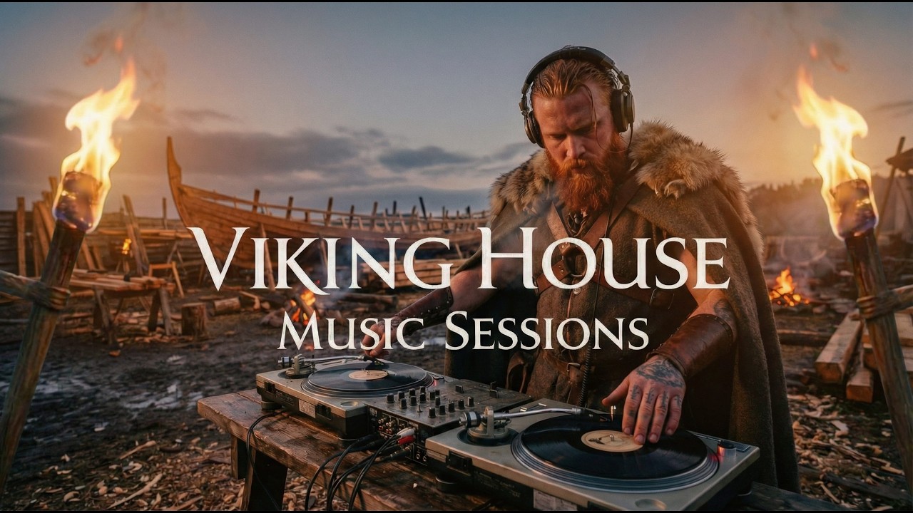 Viking House Music DJ Set ⚔️ Longship Ritual - Frozen Echoes - Gym Training Mix