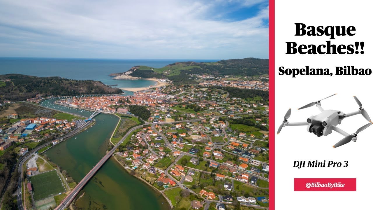 Flying Over Plentzia and Gorliz HYPERLAPSE  Drone 4k