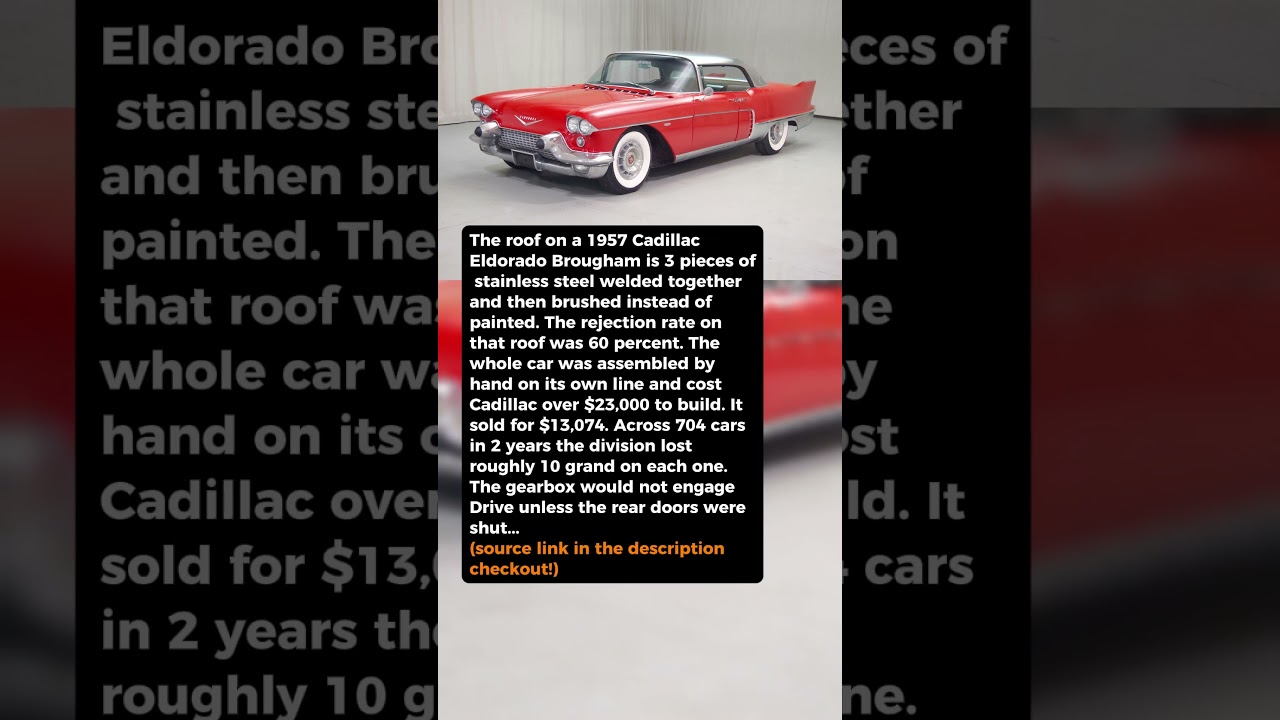 Cadillac Threw Away 60% of the Roofs It Welded for This Car #shorts #car #automobile