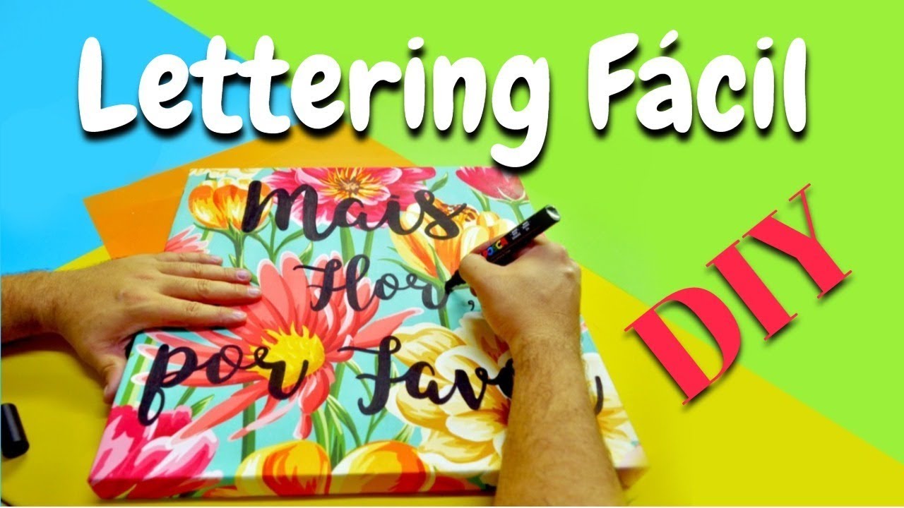 Como Fazer Lettering Fácil - Quadro Decorativo