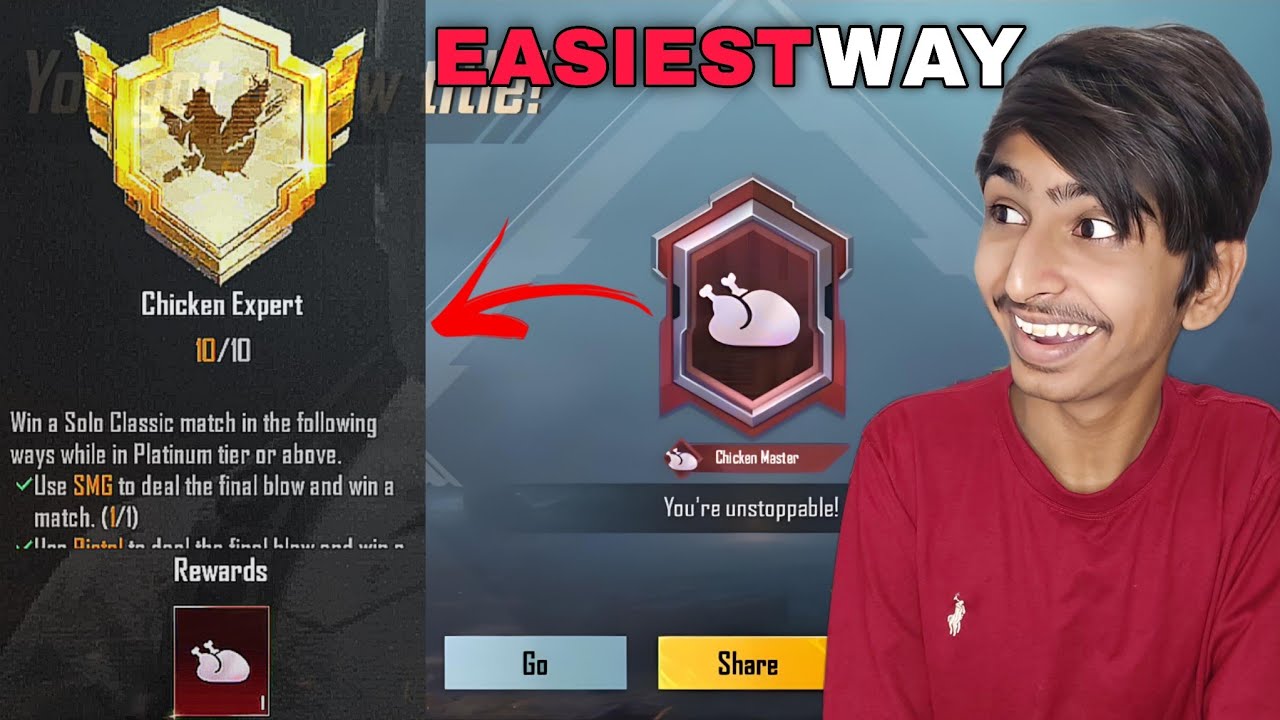 Easy Way To Complete Chicken Master Title | Chicken Expert Achievement In Pubg bgmi