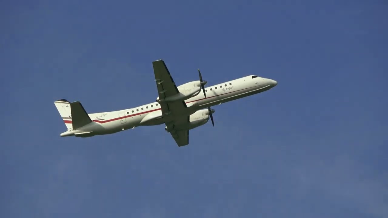 Saab 2000 / Frost Air / landing & take off at LFSB