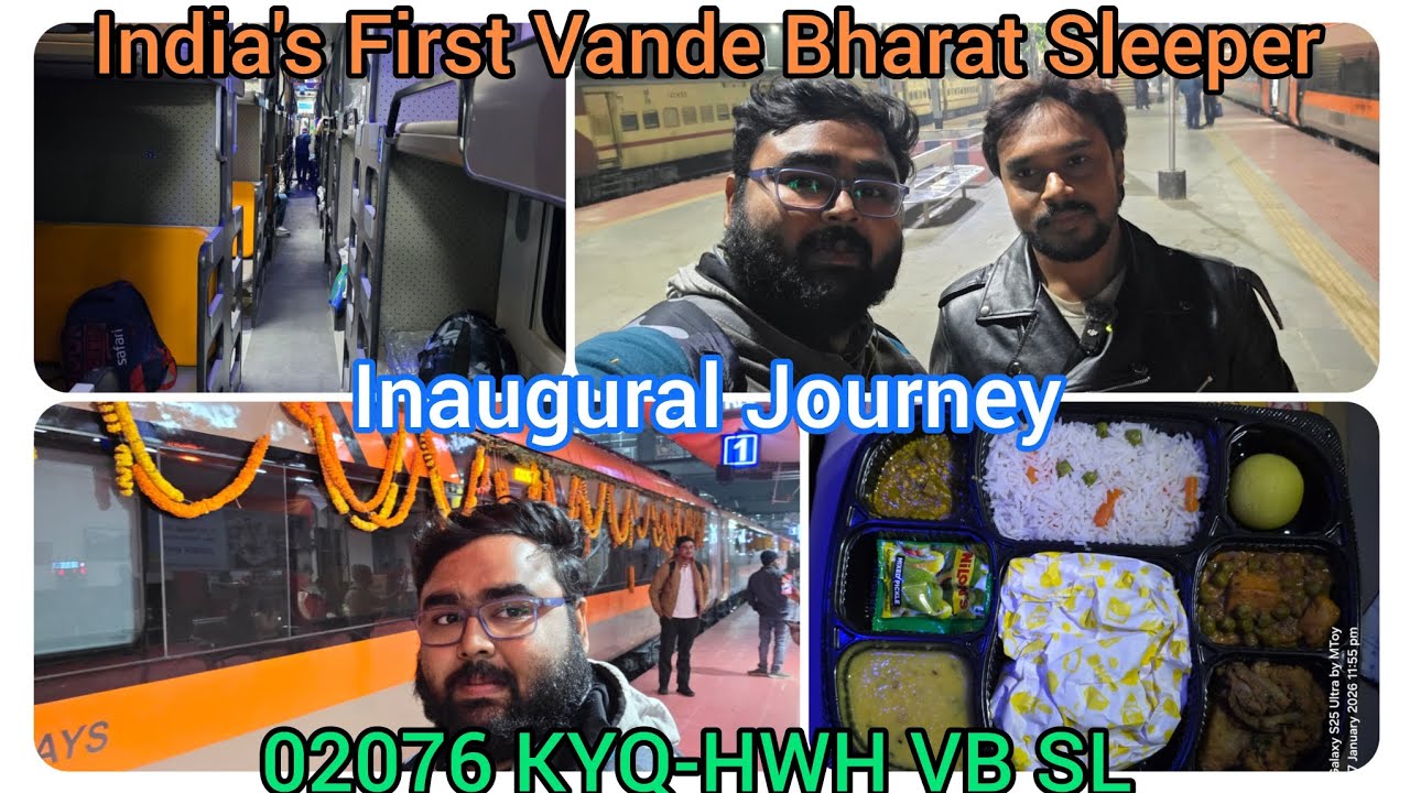 India's first Vande Bharat Sleeper Inaugural Journey From Kamakhya to Howrah by MainakToy