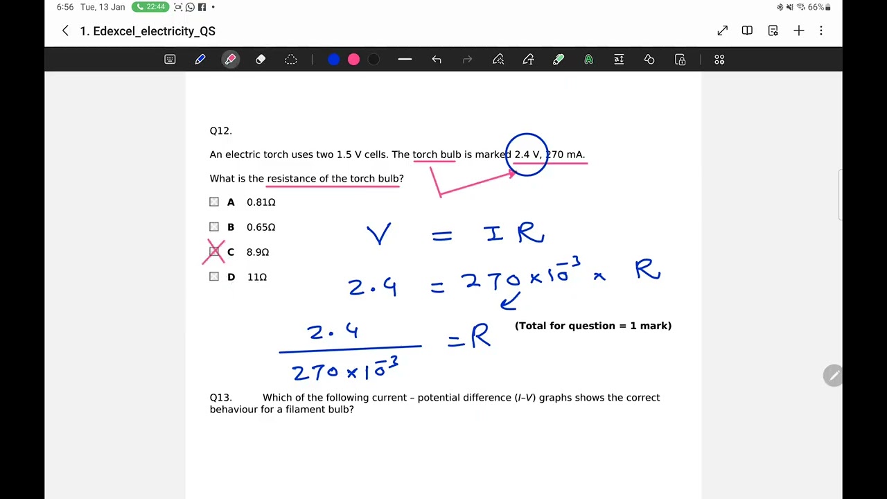 Edexcel electricity c2