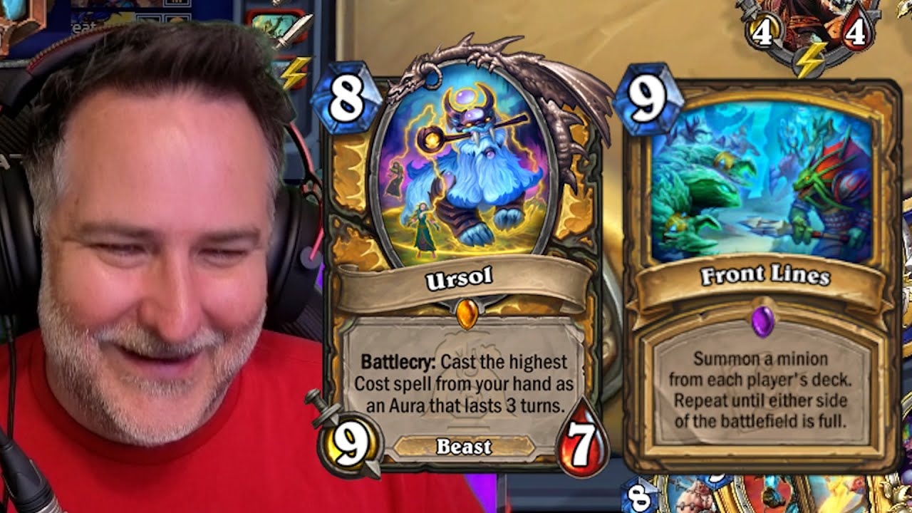 Ursol wygrywa NIESAMOWITE Linie Frontu! Hobbs Hearthstone