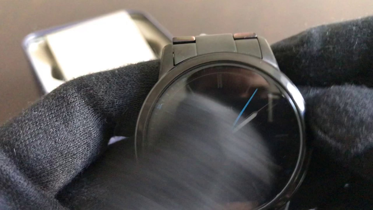 Reloj FOSSIL FS5308 The Minimalist Black Satin Dial Men's Watch (Regaloj)