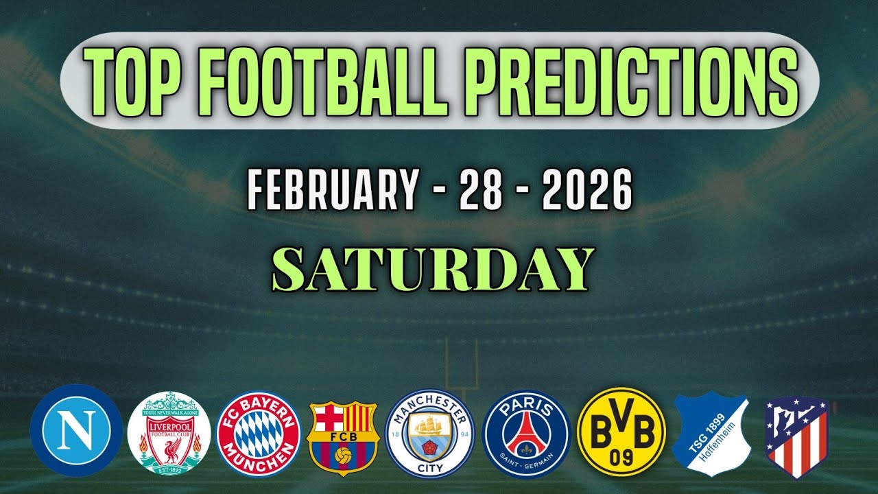 FOOTBALL PREDICTIONS TODAY 28 FEBRUARY | EPL | BUNDESLIGA | LALIGA | KICKIQ | #footballprediction 