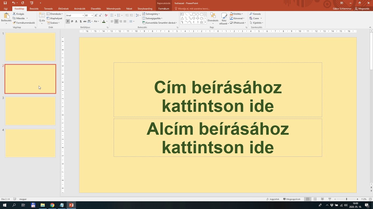 Informatika érettségi közép szint - 2020. május 15. Fodrászat - POWERPOINT