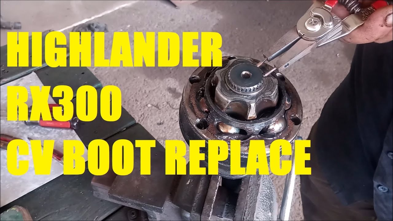 Replacing Inner CV Joint Boot - Toyota Highlander, lexus RX300 (and MR2!)