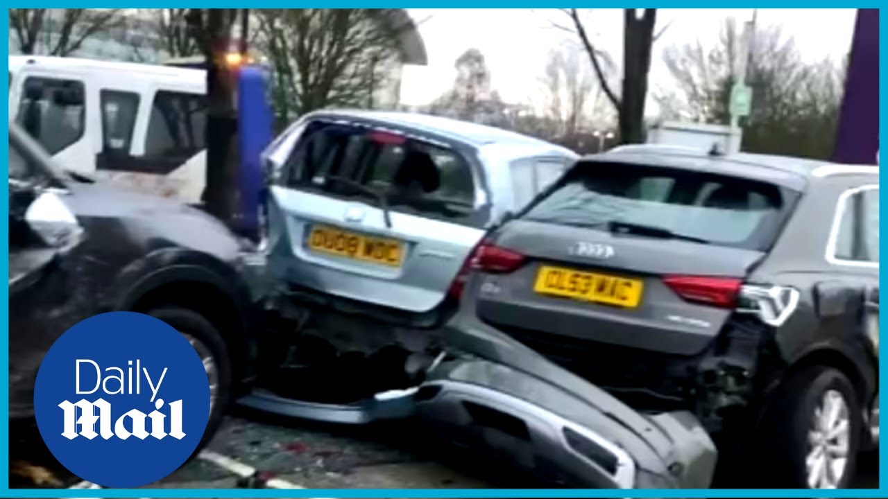 Doncaster crash: Aftermath footage shows chaos of 17-car pile up near Lakeside shopping centre