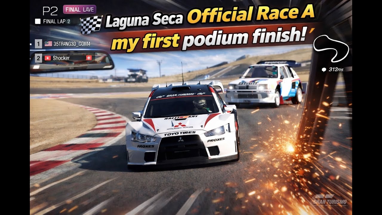 My FIRST Podium in GT7 Sport Mode! | Laguna Seca Race A 🥈