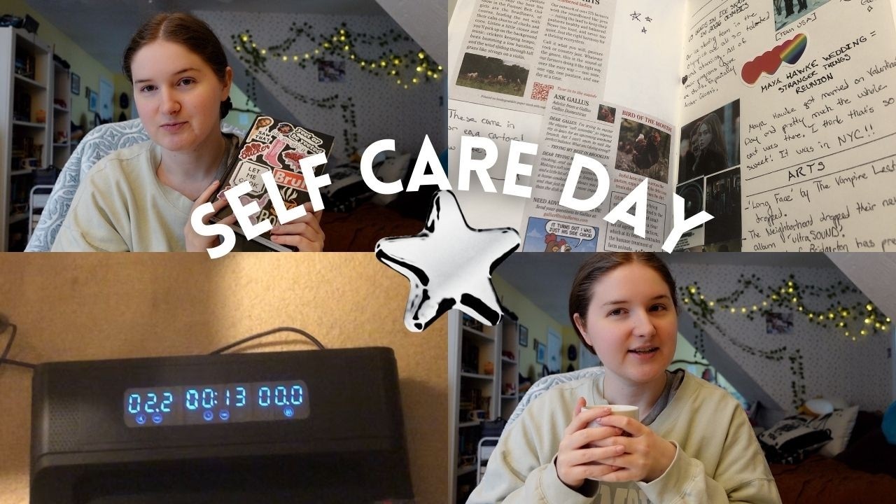 cozy self care vlog: bullet journaling, yoga & slow living