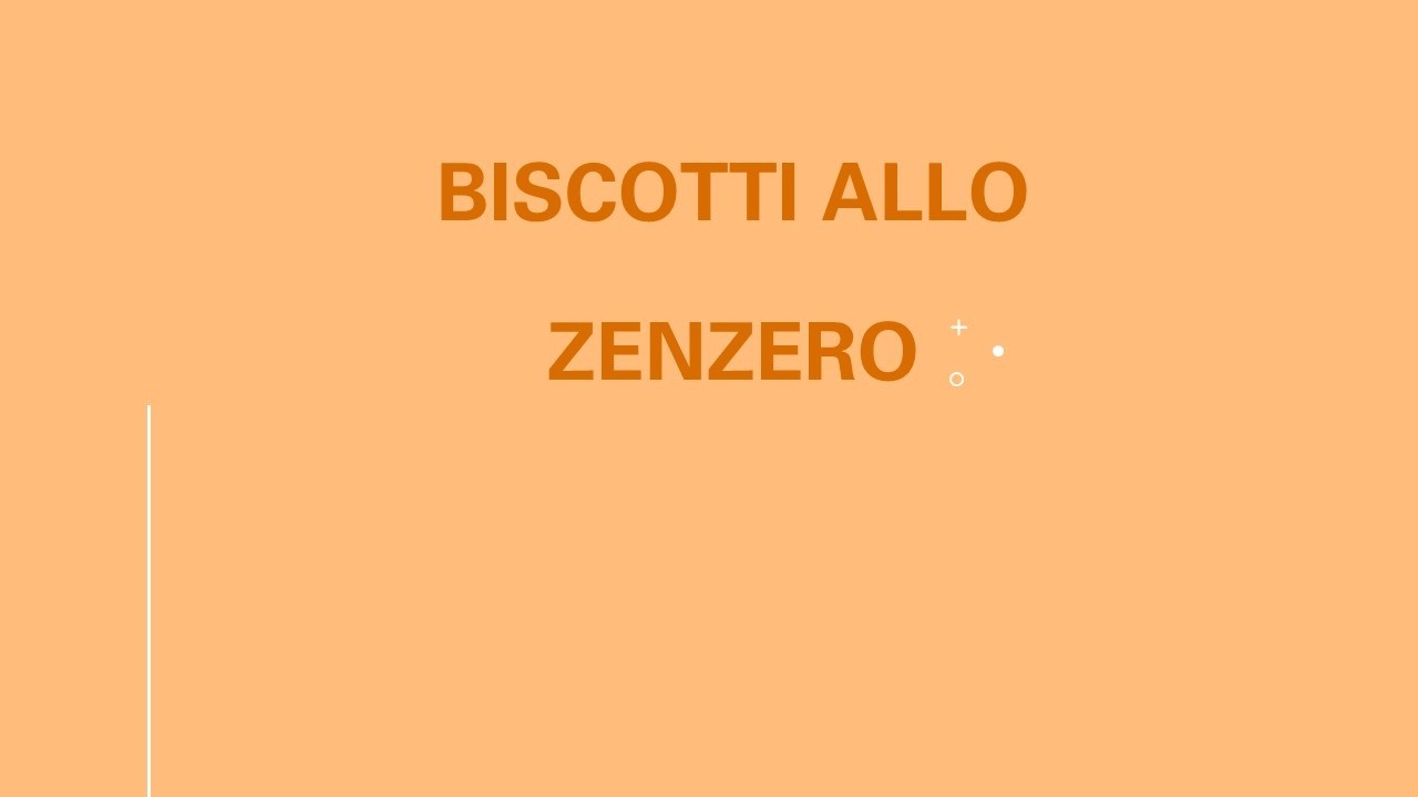 Biscotti allo Zenzero