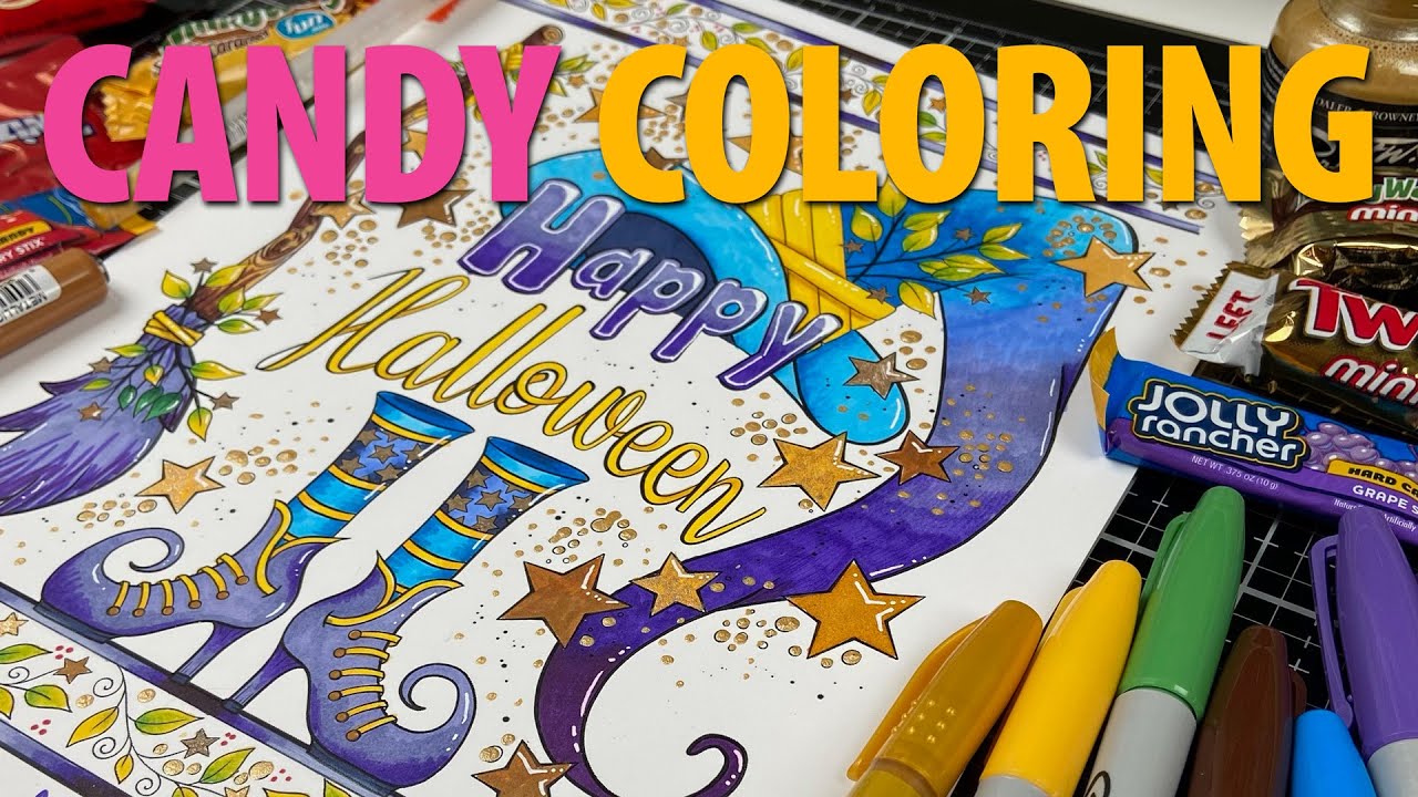 Sharpie Coloring Techniques [Inspired by Candy]