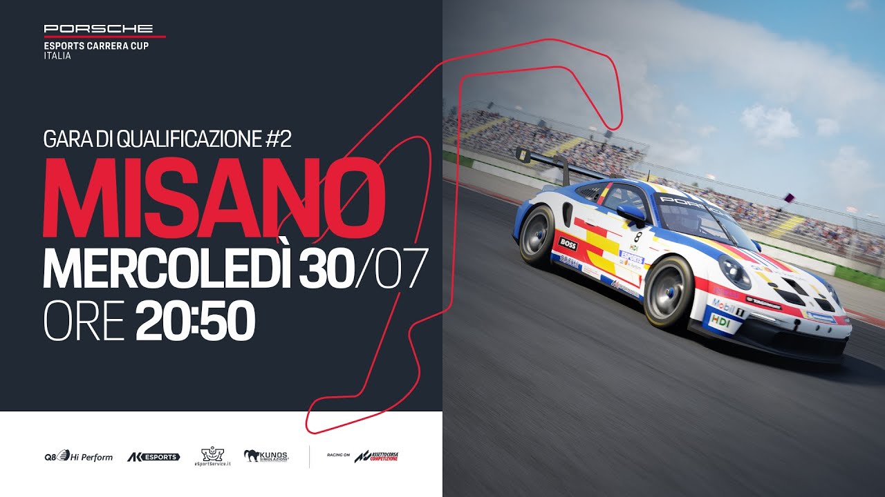 Porsche Esports Carrera Cup Italia 2025 - Round 2 Misano 🇮🇹