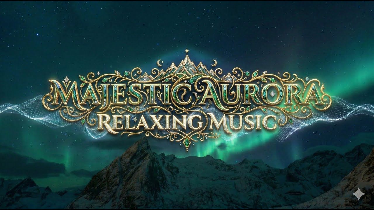 Majestic Aurora Relaxing Music 🌌 Beautiful Northern Lights & Calming Ambient Music for Deep Sleep