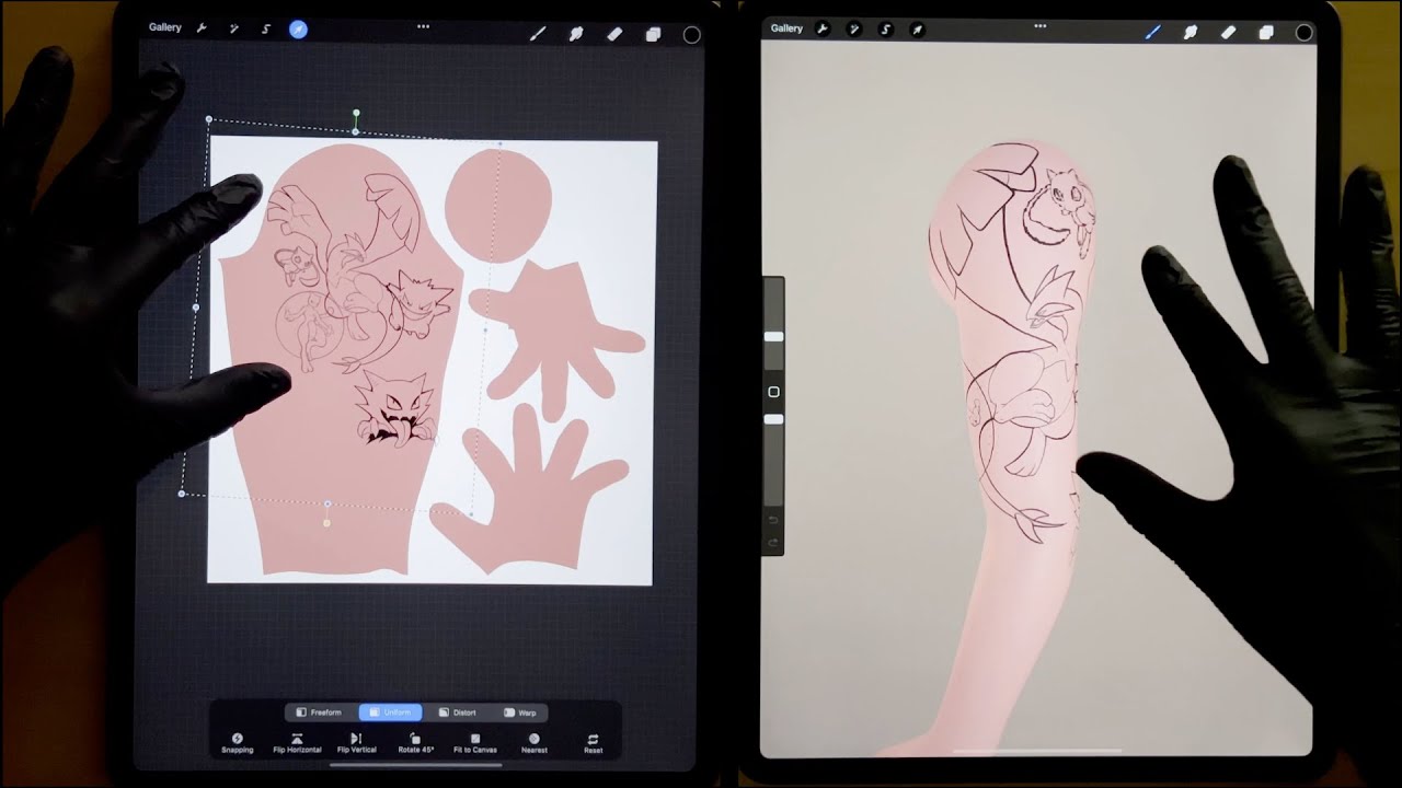 Tattoo Placement and Planning Using 3D Models in Procreate