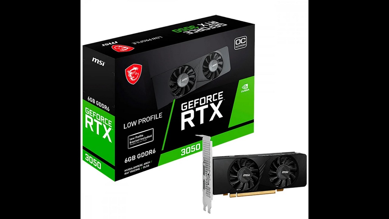 Review Placa De Vídeo RTX 3050 Msi Geforce, Low Profile, 6GB, GDDR6, 96 Bits