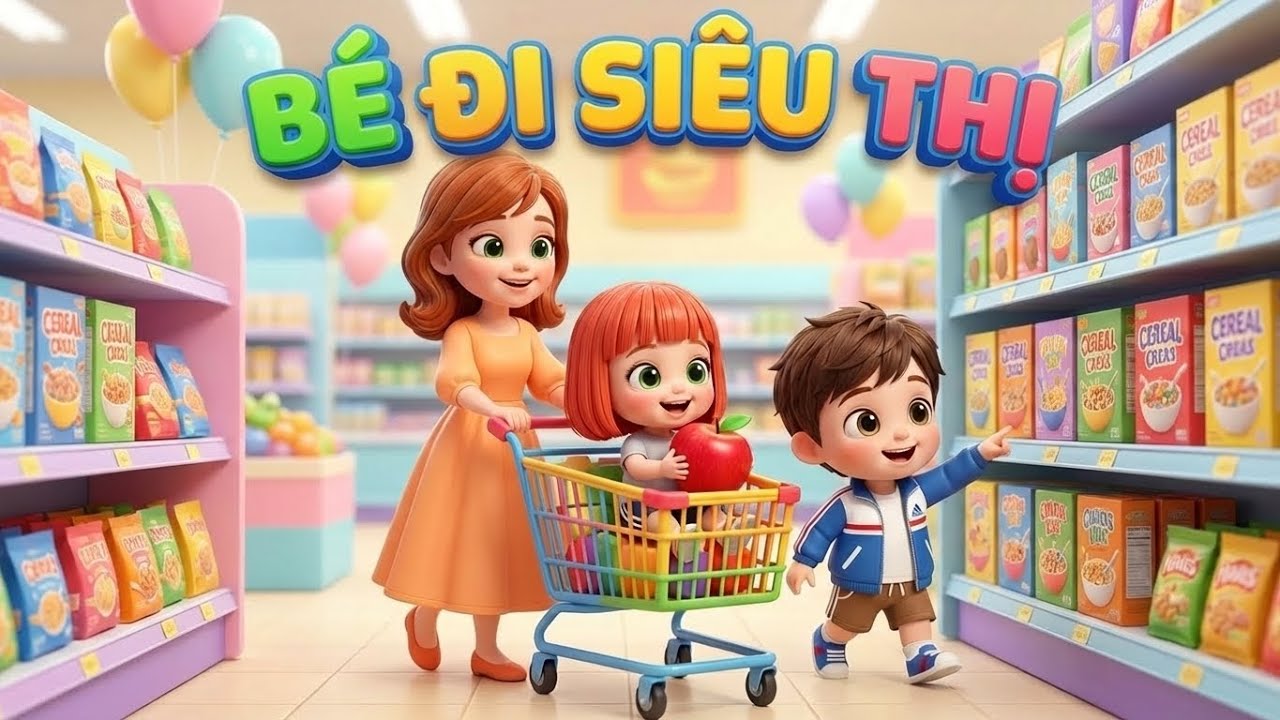 Bé Đi Siêu Thị Mua Đồ 🛒 Nhạc Thiếu Nhi Vui Nhộn Hay Nhất 2026