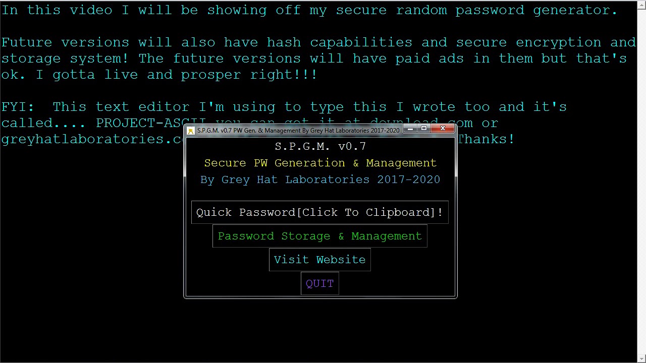 Secure Random Password Generator [ON CNET] Download.com! FREE