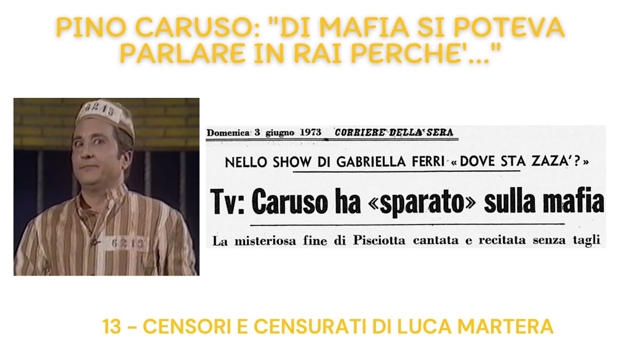 Pino Caruso ricorda il monologo sulla mafia a 