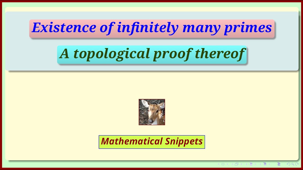 A topological proof of existence of infinitely many primes