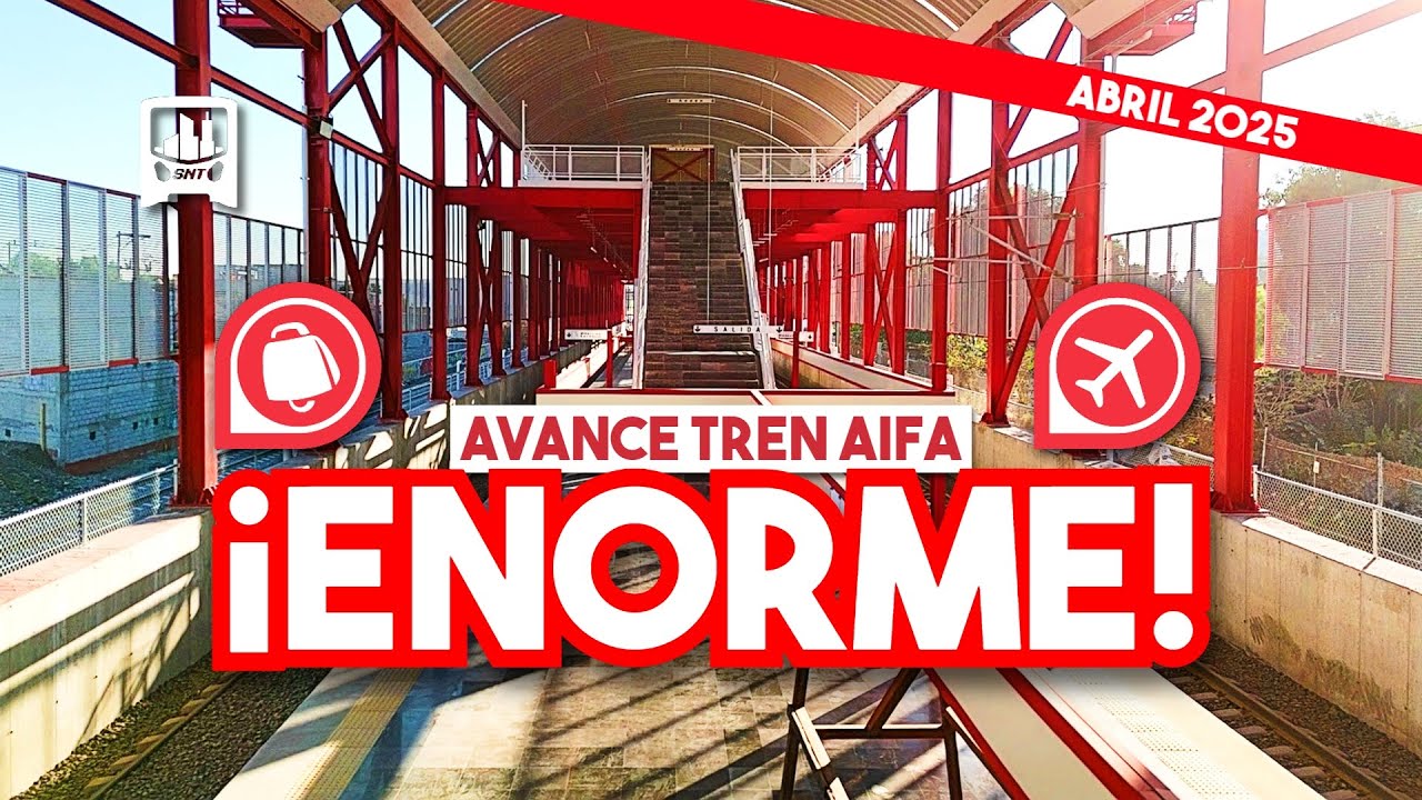 ¡INCREÍBLE avance del Tren Suburbano al AIFA! ¿Pero estará LISTA para JULIO? | Avance Abril 2025
