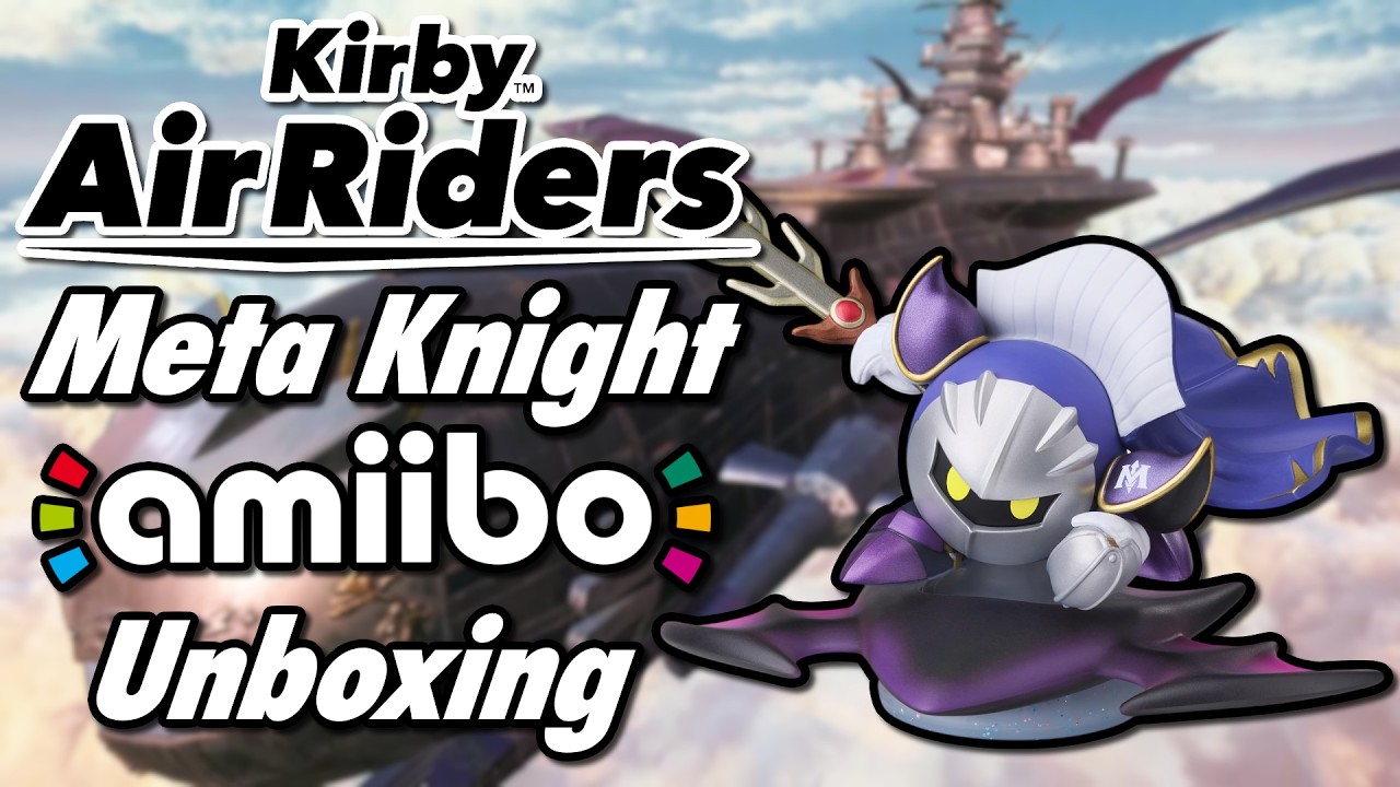 Kirby Air Riders - Meta Knight & Shadow Star Amiibo Unboxing
