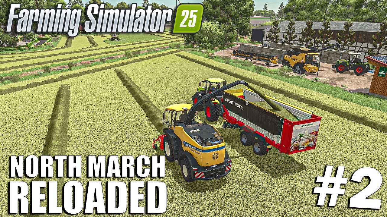 I Started the SILAGE PRODUCTION | North March Reloaded | Timelapse #2 | Farming Simulator 25