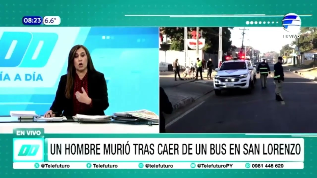 Hombre murió tras caer de un bus en San Lorenzo