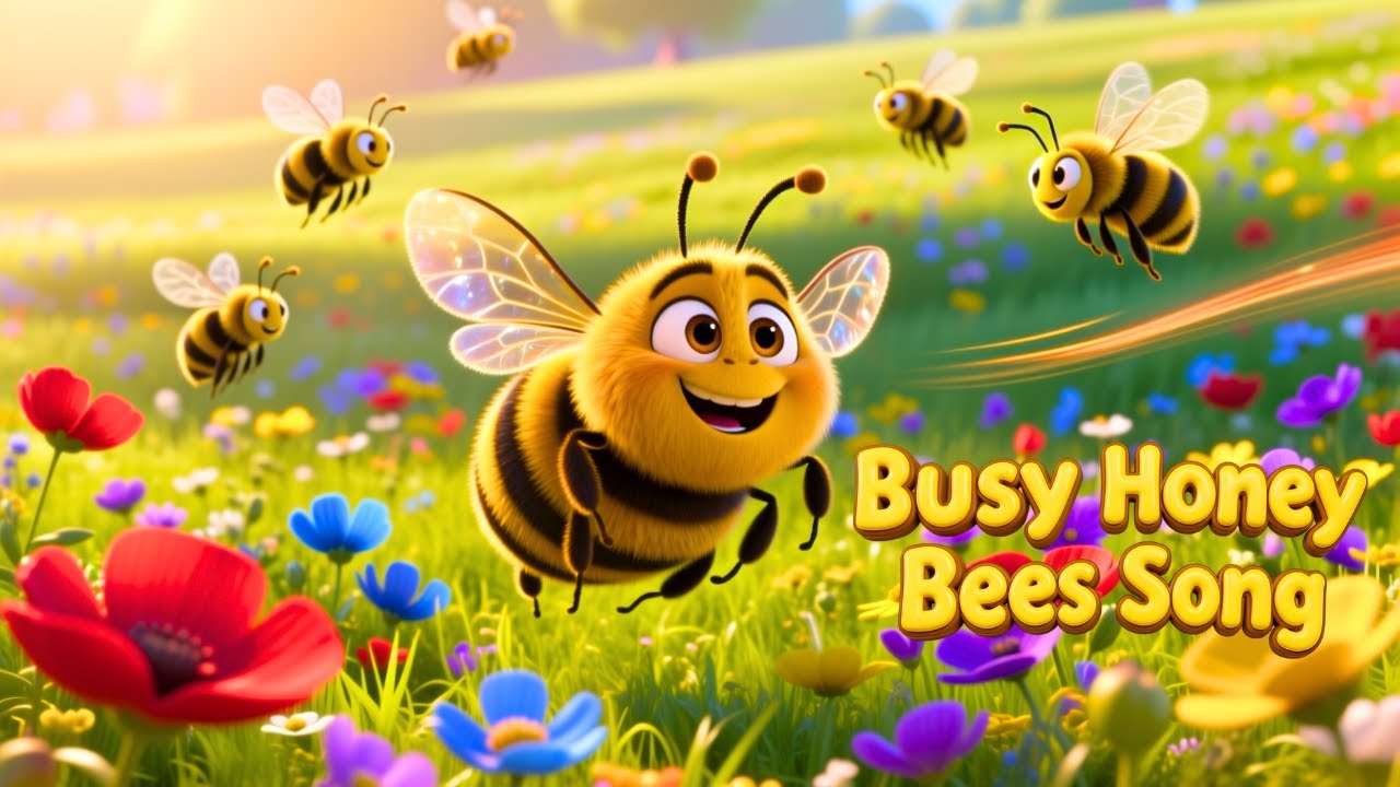 🐝 Busy Honey Bees Song | Fun Learning Rhyme for Kids