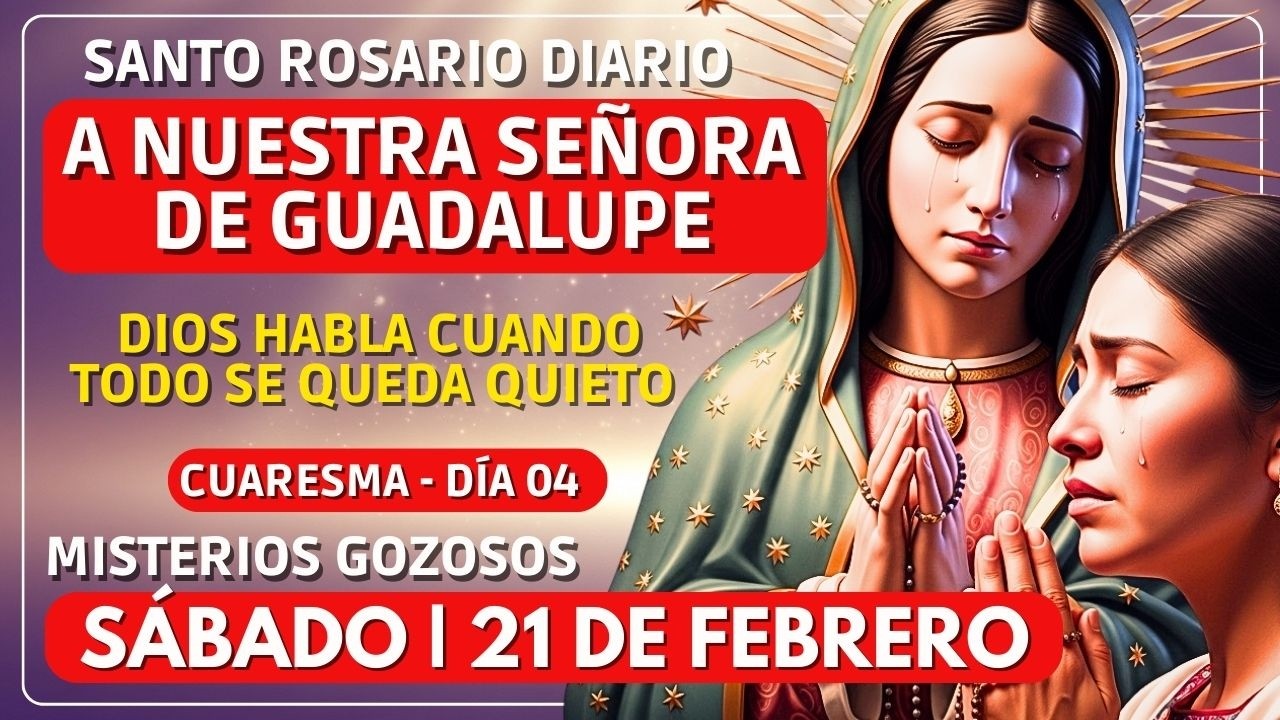 SILENCIO que sana | SANTO ROSARIO DE HOY 21 DE FEBRERO PRIMER SÁBADO DE CUARESMA | MISTERIOS GOZOSOS