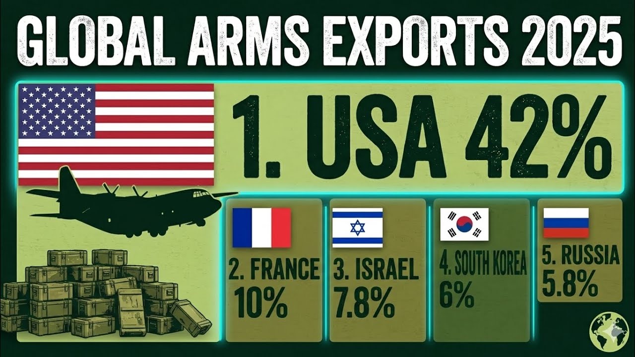 The Giants of War: Top Global Arms Exporters in 2025 | SIPRI Data Analysis