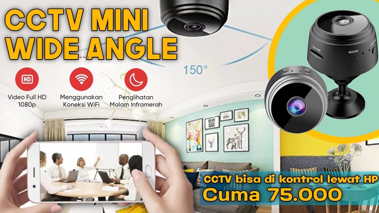 Cctv mini yang bisa dipantau lewat hp, cctv murah 75 ribuan saja