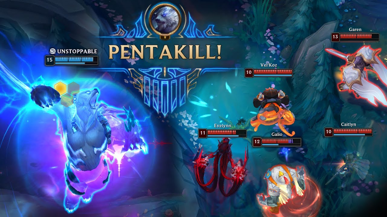 Best PENTAKILL and Random Moments LoL Montage (Volibear, Riven, Brand, Yasuo, Nasus, Teemo) #424
