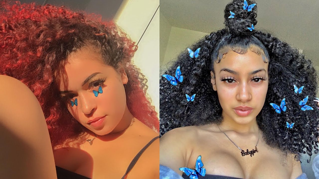 🦋 INSTA BADDIE CURLY HAIRSTYLES 🦋