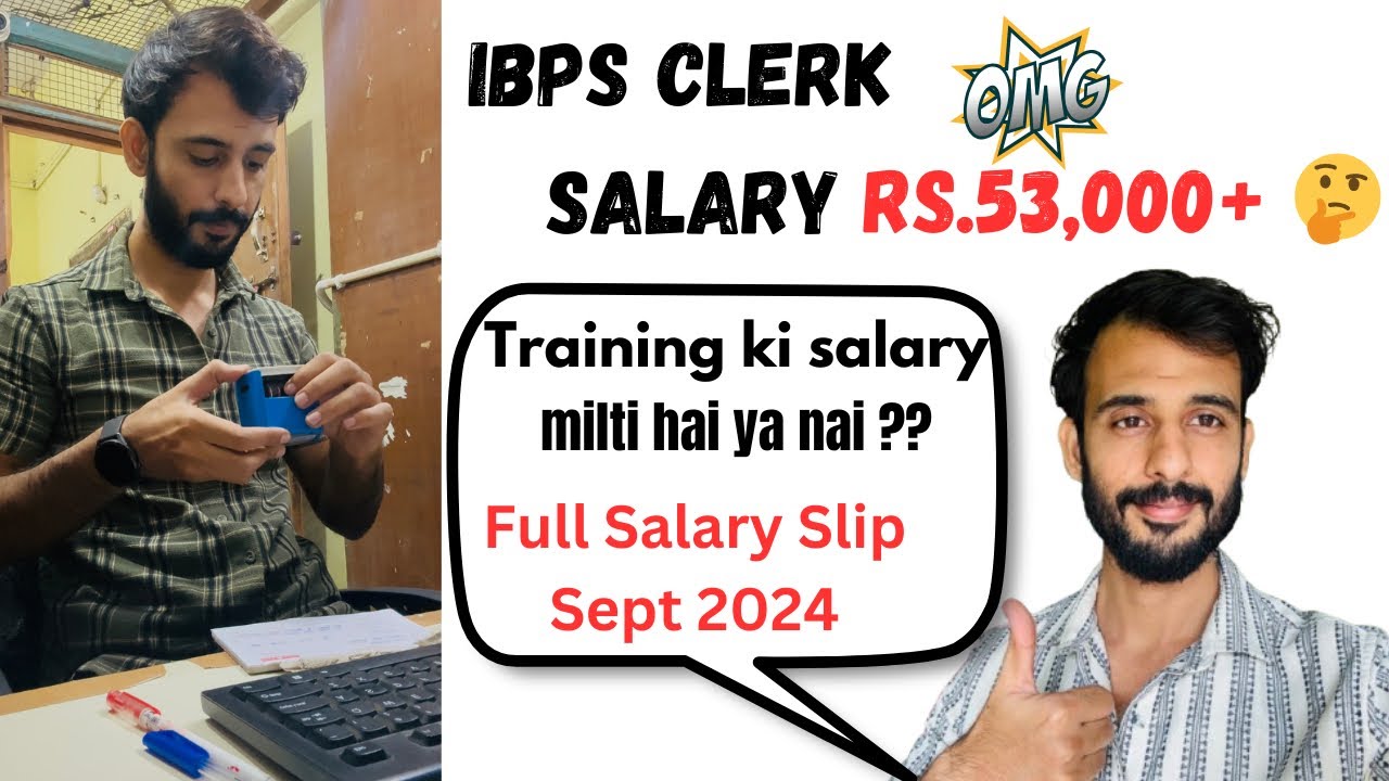 IBPS Clerk Salary 2024 || My First Salary Slip ❤️