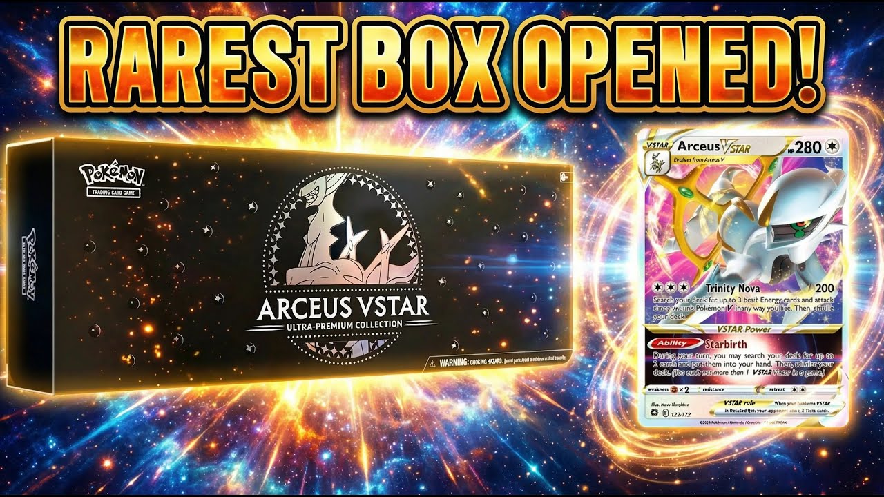 Opening One of the Rarest Pok&eacute;mon Boxes: Arceus VSTAR Ultra Premium Collection! 🌌🔥