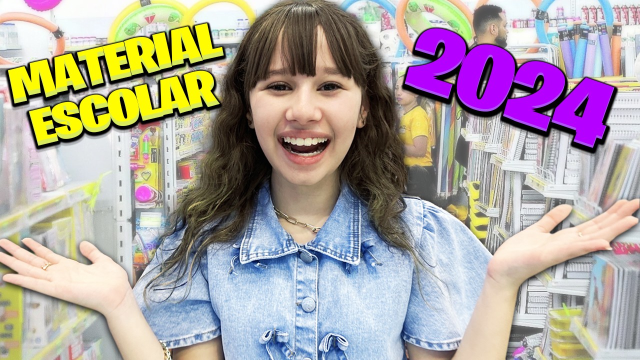 COMPRANDO MEU MATERIAL ESCOLAR 2024  * Valentina Pontes